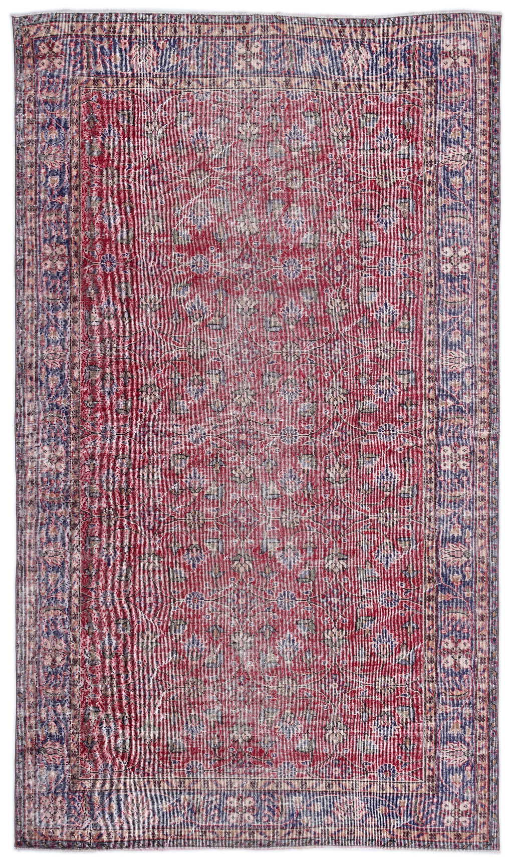 Naturel Over Dyed Vintage Rug 5'7'' x 9'6'' ft 171 x 290 cm