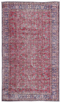 Naturel Over Dyed Vintage Rug 5'7'' x 9'6'' ft 171 x 290 cm