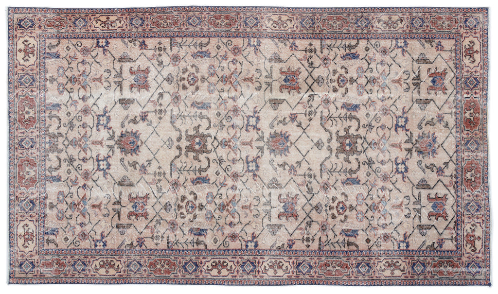 Naturel Over Dyed Vintage Rug 5'7'' x 9'7'' ft 170 x 293 cm