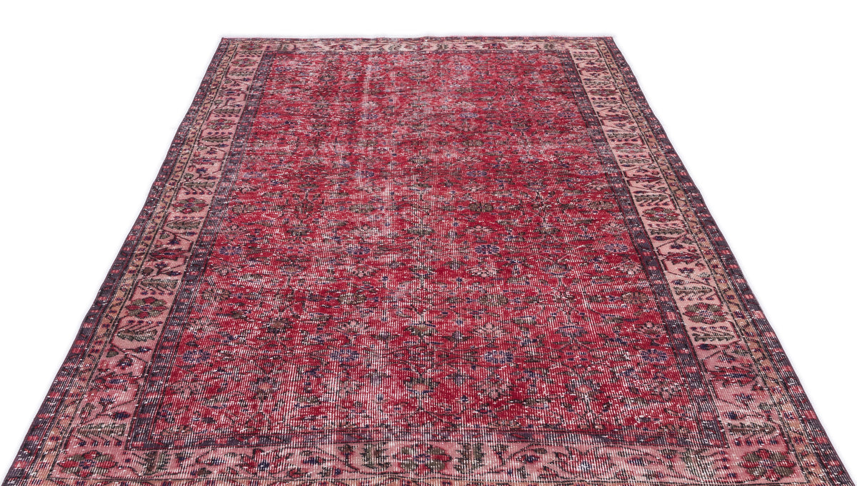 Naturel Over Dyed Vintage Rug 5&#39;5&#39;&#39; x 9&#39;2&#39;&#39; ft 166 x 280 cm