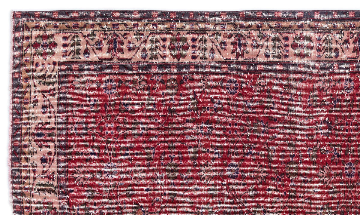 Naturel Over Dyed Vintage Rug 5&#39;5&#39;&#39; x 9&#39;2&#39;&#39; ft 166 x 280 cm