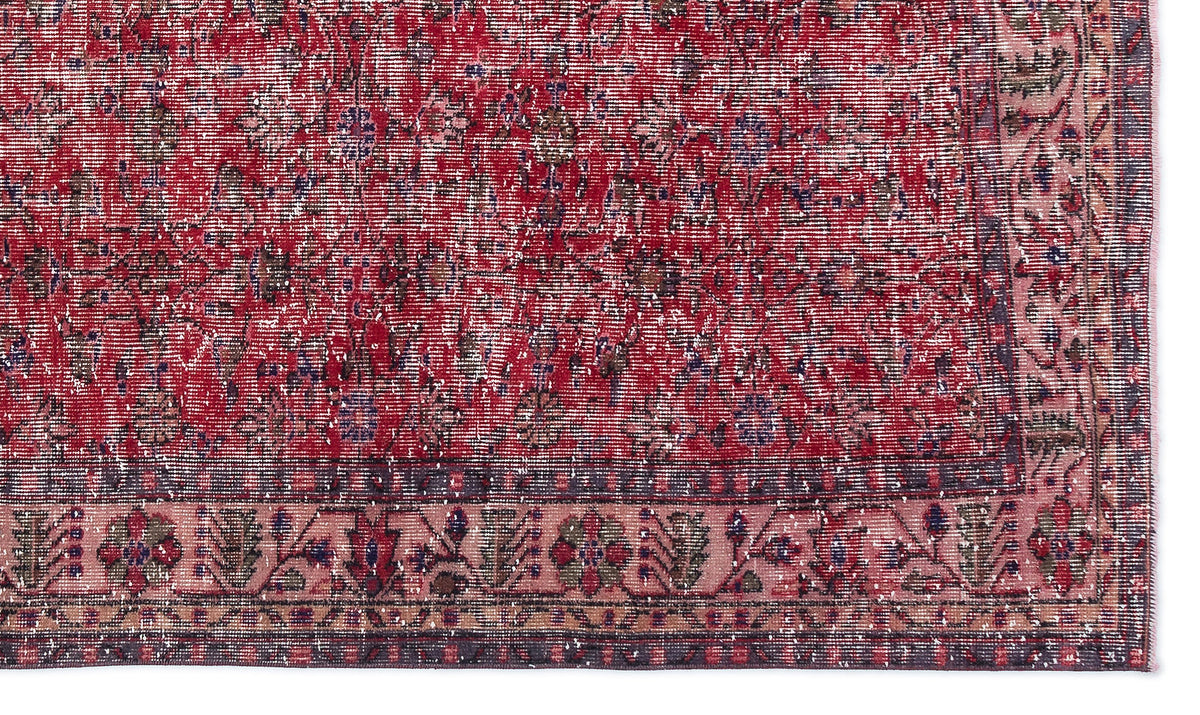 Naturel Over Dyed Vintage Rug 5&#39;5&#39;&#39; x 9&#39;2&#39;&#39; ft 166 x 280 cm