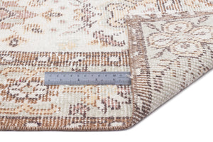 Beige Over Dyed Vintage Rug 5'10'' x 9'11'' ft 179 x 302 cm
