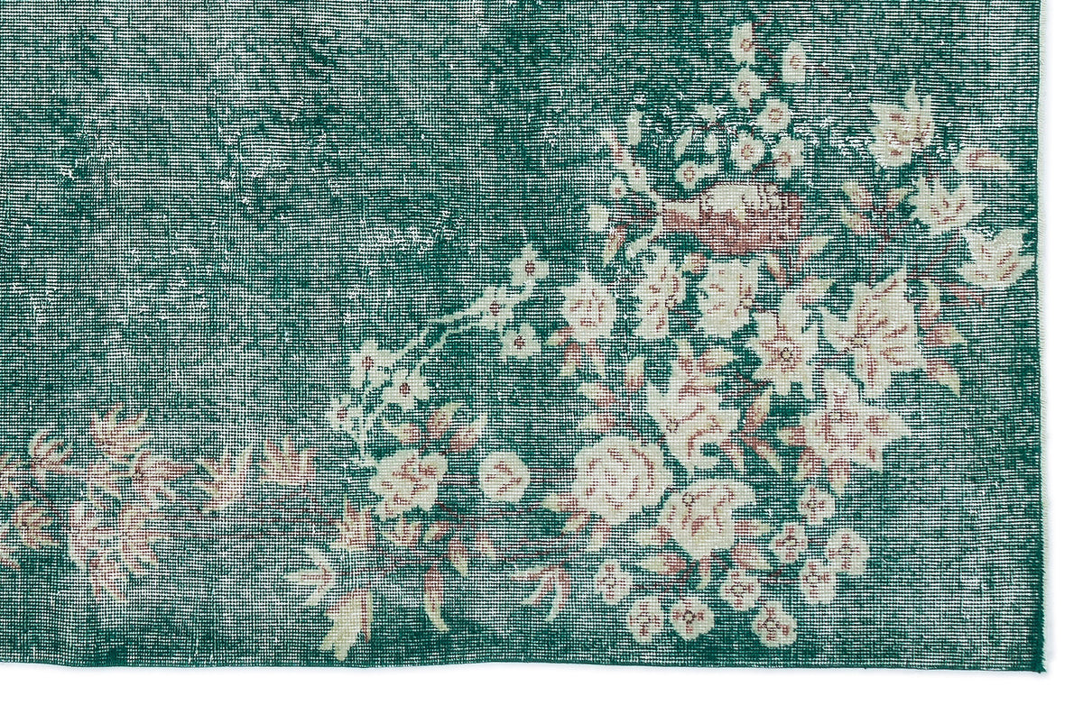 Retro Over Dyed Vintage Rug 5&#39;9&#39;&#39; x 8&#39;12&#39;&#39; ft 175 x 274 cm