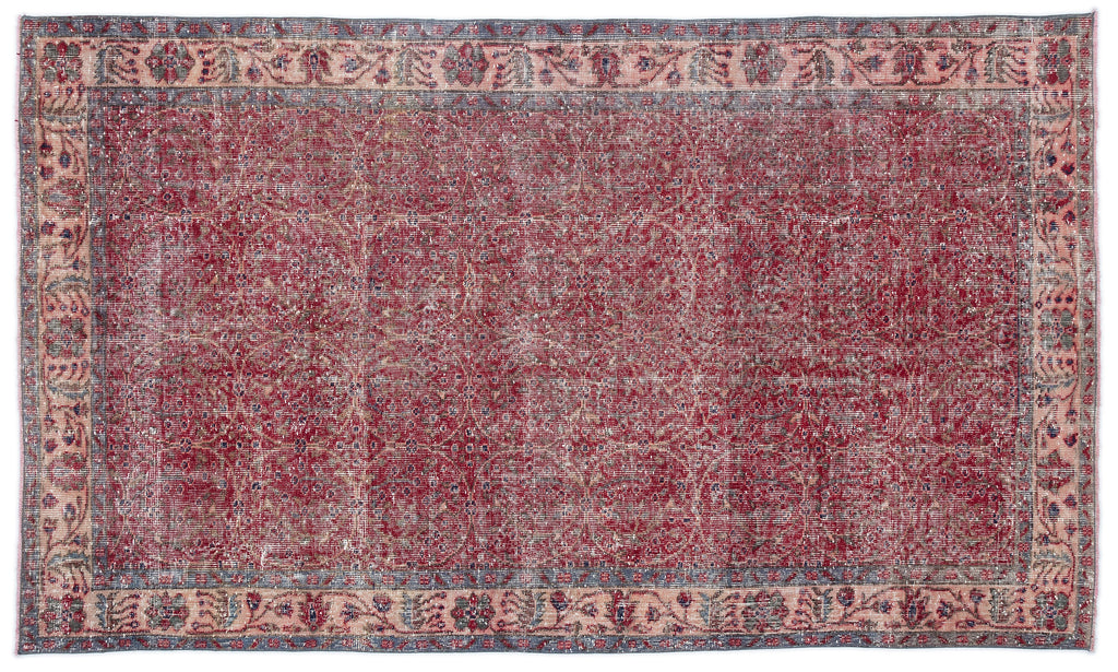 Naturel Over Dyed Vintage Rug 4'11'' x 8'4'' ft 151 x 255 cm