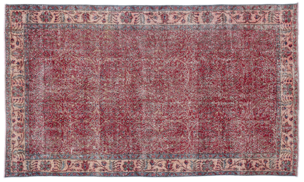 Naturel Over Dyed Vintage Rug 4&#39;11&#39;&#39; x 8&#39;4&#39;&#39; ft 151 x 255 cm