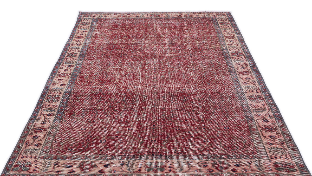 Naturel Over Dyed Vintage Rug 4&#39;11&#39;&#39; x 8&#39;4&#39;&#39; ft 151 x 255 cm