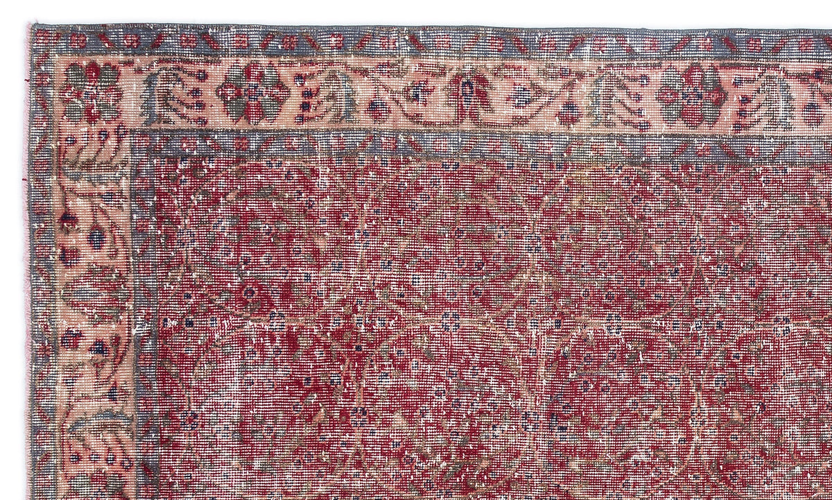 Naturel Over Dyed Vintage Rug 4&#39;11&#39;&#39; x 8&#39;4&#39;&#39; ft 151 x 255 cm