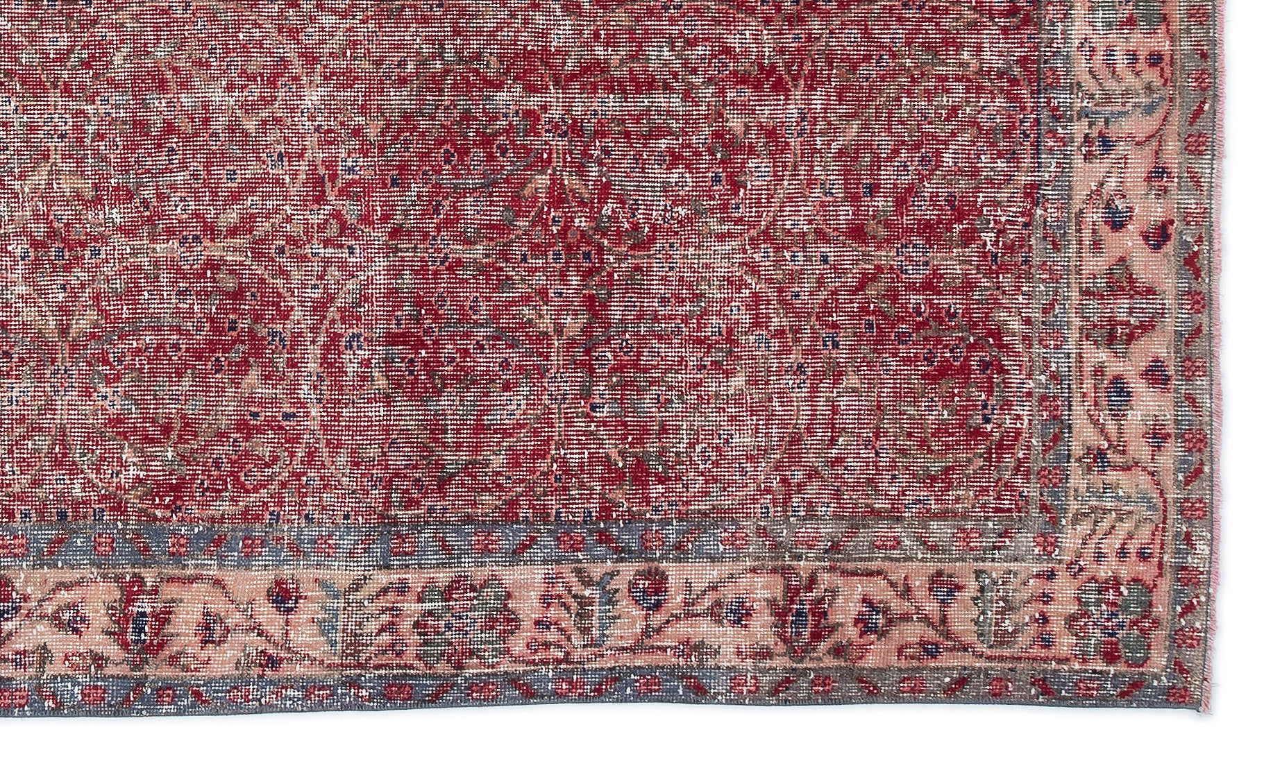 Naturel Over Dyed Vintage Rug 4'11'' x 8'4'' ft 151 x 255 cm