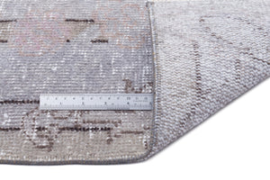 Gray Over Dyed Vintage Rug 5'4'' x 9'0'' ft 162 x 275 cm