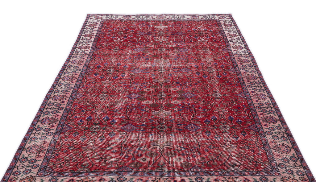 Naturel Over Dyed Vintage Rug 5'3'' x 9'3'' ft 160 x 282 cm
