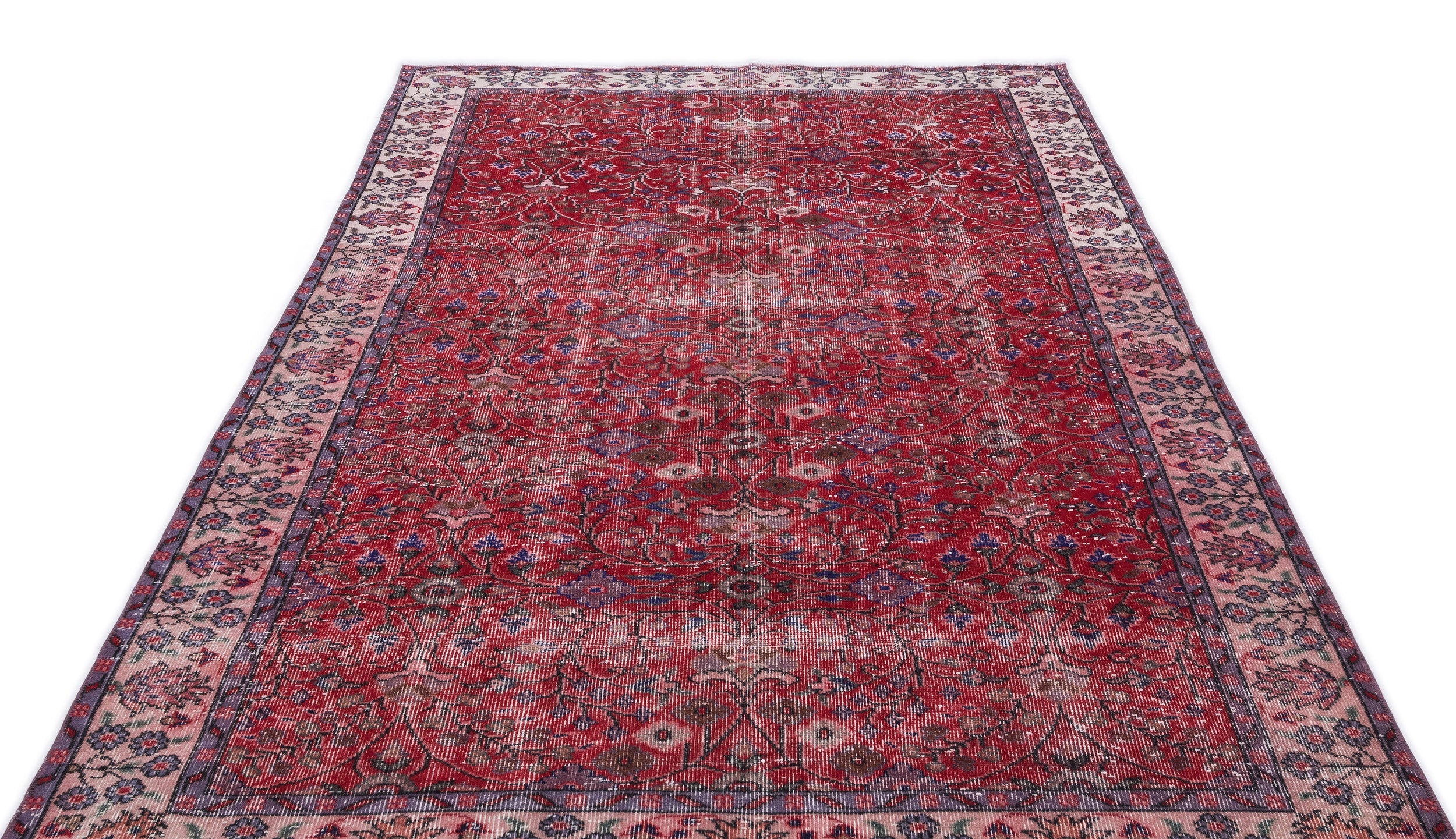 Naturel Over Dyed Vintage Rug 5'3'' x 9'3'' ft 160 x 282 cm