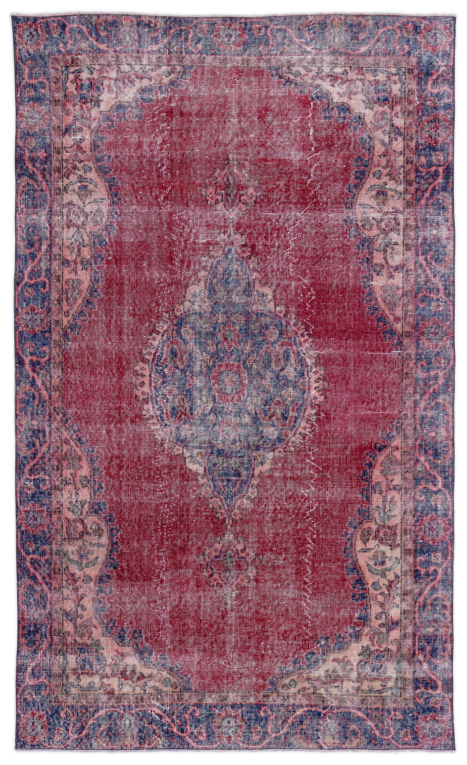 Naturel Over Dyed Vintage Rug 5'1'' x 8'6'' ft 155 x 260 cm