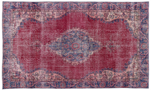 Traditional Design Natural Aged Vintage Rug 5'1'' x 8'6'' ft 155 x 260 cm