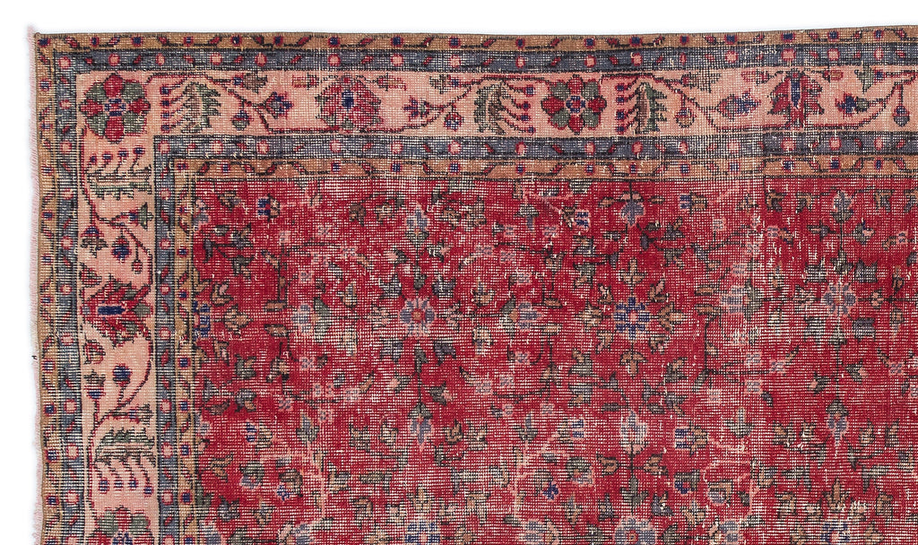 Naturel Over Dyed Vintage Rug 5'5'' x 9'4'' ft 164 x 285 cm