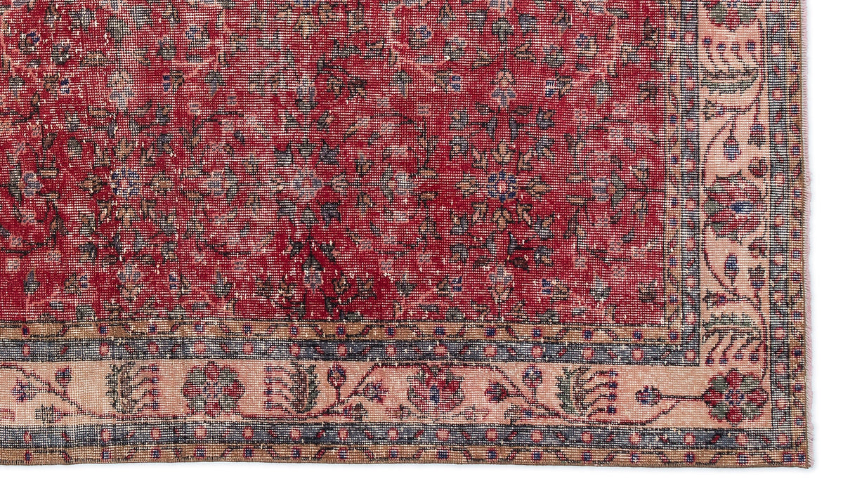 Naturel Over Dyed Vintage Rug 5&#39;5&#39;&#39; x 9&#39;4&#39;&#39; ft 164 x 285 cm