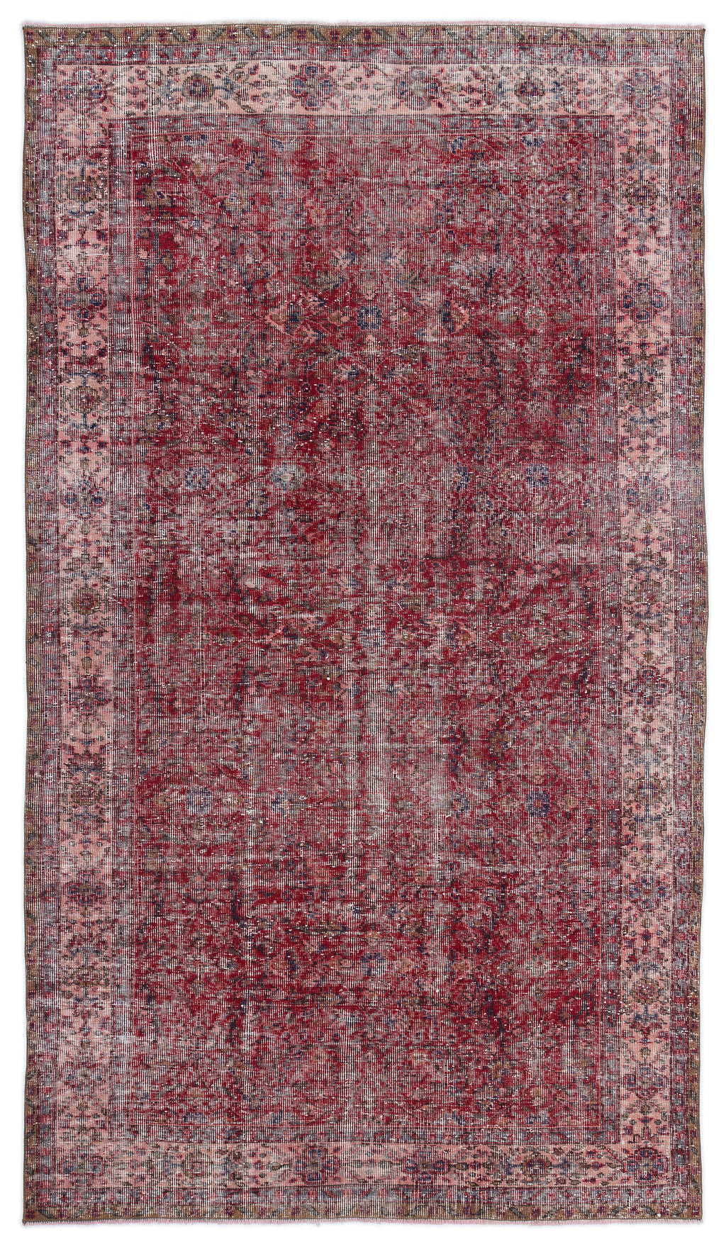 Naturel Over Dyed Vintage Rug 5'1'' x 9'0'' ft 155 x 275 cm