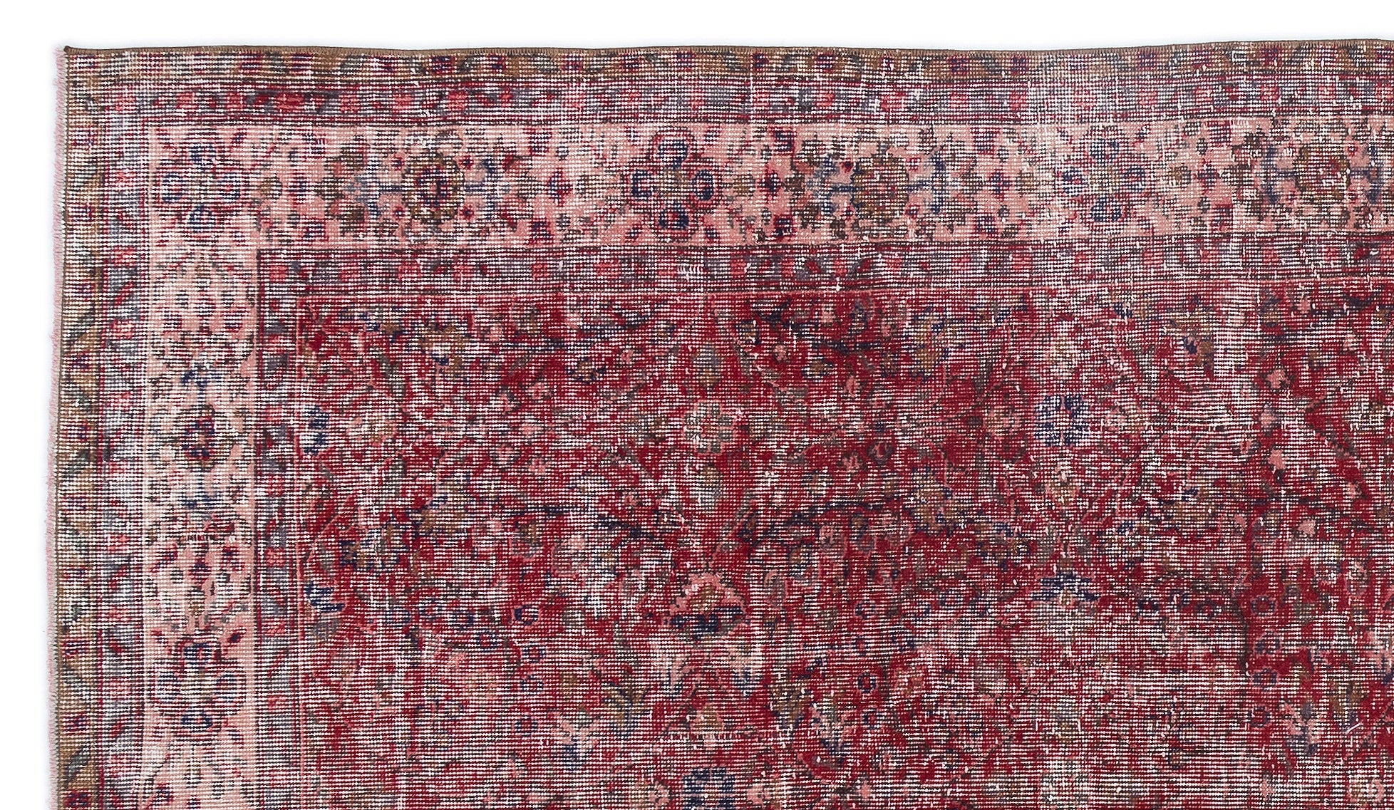 Naturel Over Dyed Vintage Rug 5'1'' x 9'0'' ft 155 x 275 cm