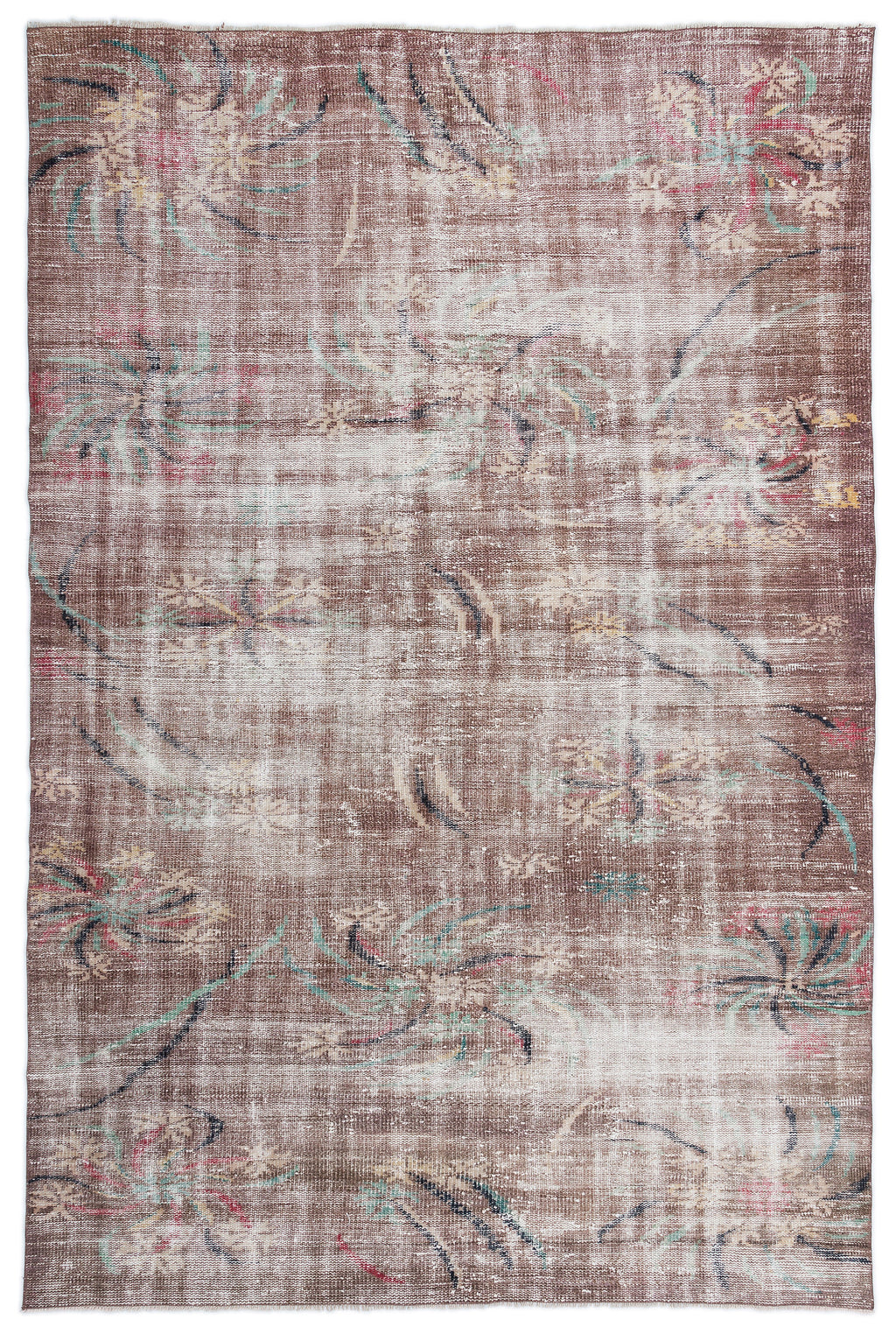 Naturel Over Dyed Vintage Rug 5'10'' x 8'9'' ft 179 x 267 cm