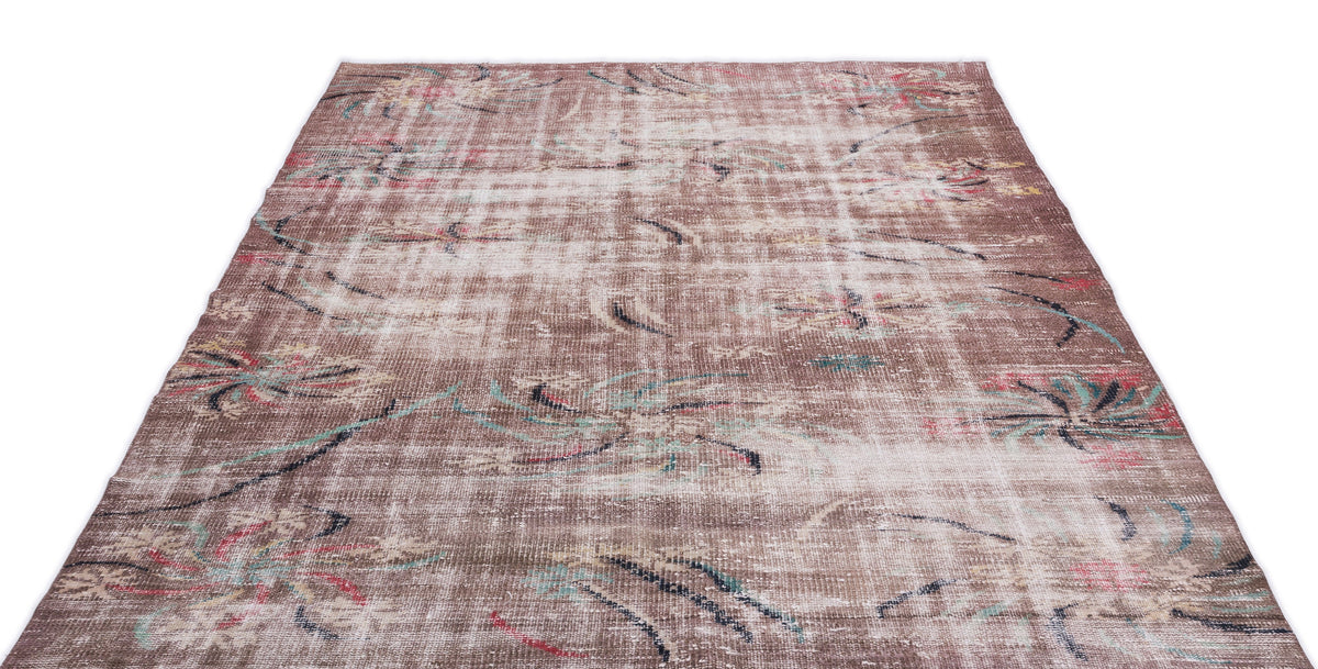 Naturel Over Dyed Vintage Rug 5&#39;10&#39;&#39; x 8&#39;9&#39;&#39; ft 179 x 267 cm