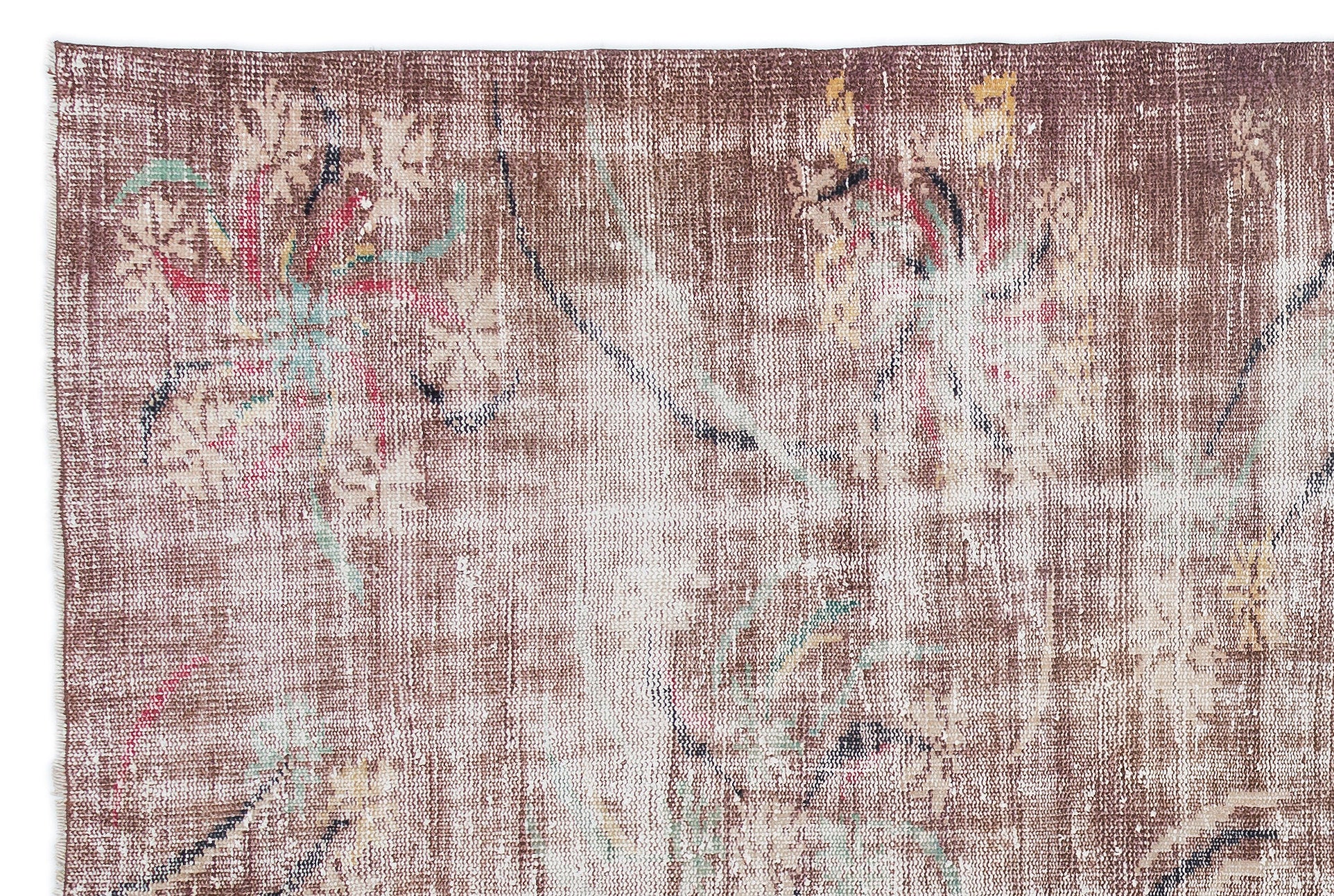 Naturel Over Dyed Vintage Rug 5'10'' x 8'9'' ft 179 x 267 cm