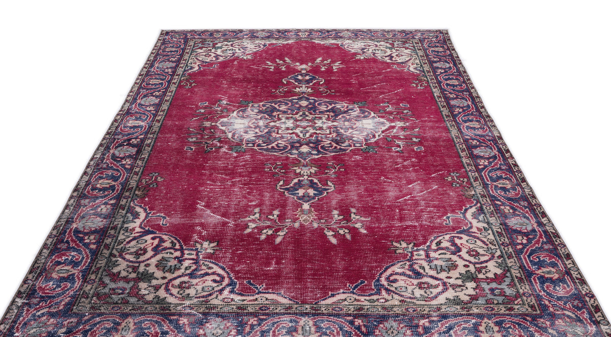 Naturel Over Dyed Vintage Rug 6&#39;5&#39;&#39; x 10&#39;2&#39;&#39; ft 195 x 311 cm