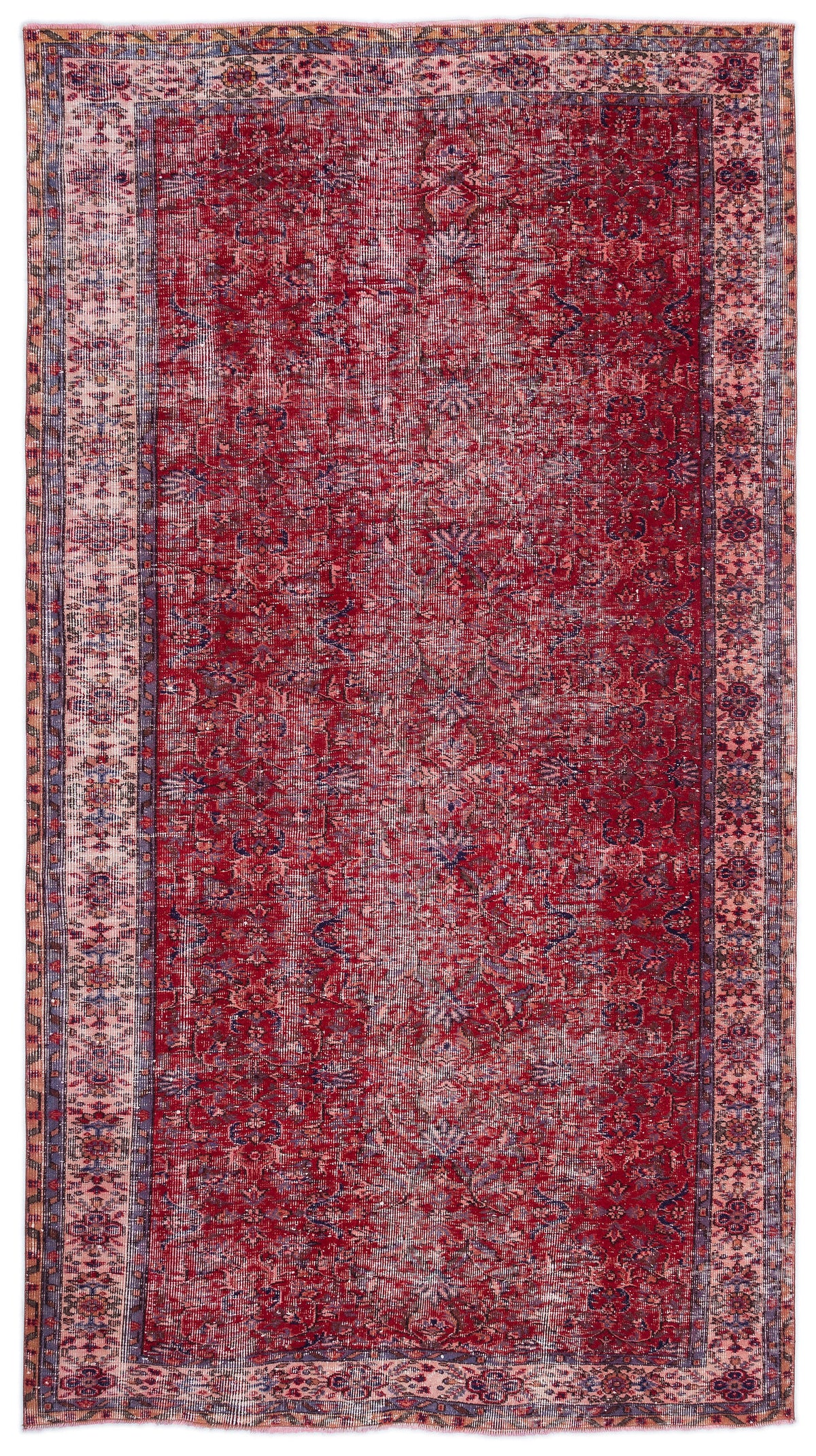 Naturel Over Dyed Vintage Rug 5&#39;5&#39;&#39; x 10&#39;0&#39;&#39; ft 166 x 305 cm
