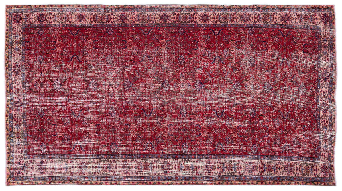 Naturel Over Dyed Vintage Rug 5&#39;5&#39;&#39; x 10&#39;0&#39;&#39; ft 166 x 305 cm