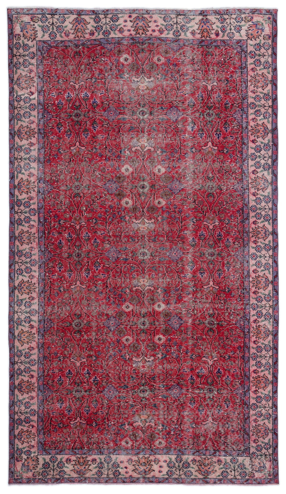 Naturel Over Dyed Vintage Rug 5&#39;3&#39;&#39; x 9&#39;2&#39;&#39; ft 160 x 280 cm