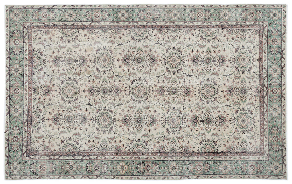 Naturel Over Dyed Vintage Rug 5'6'' x 8'9'' ft 167 x 266 cm