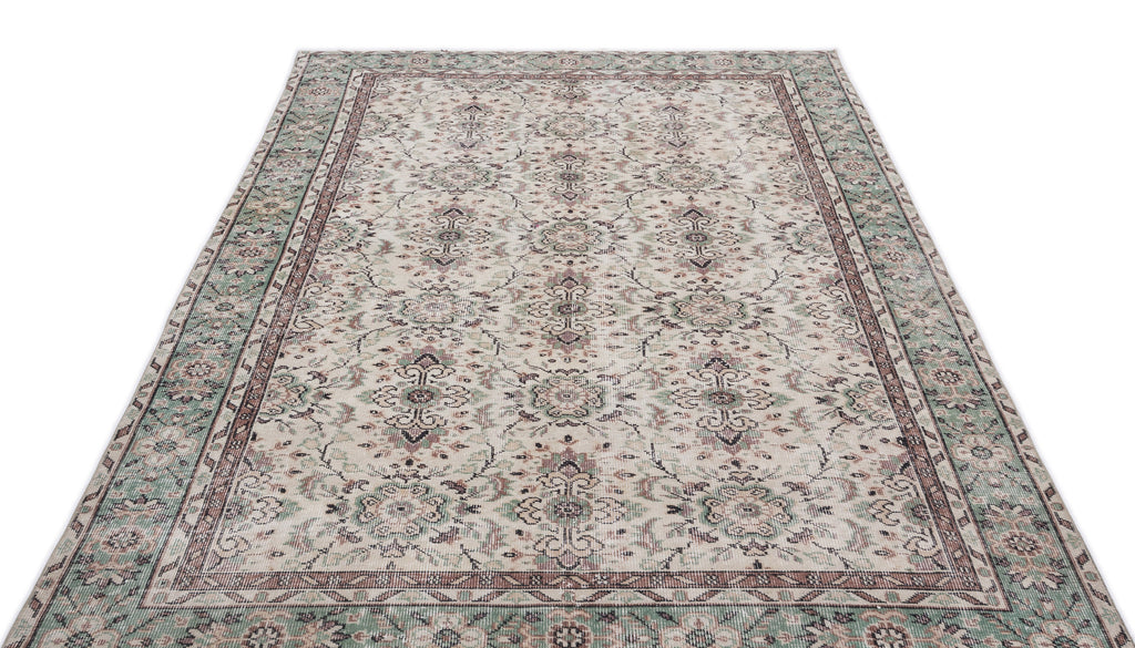 Naturel Over Dyed Vintage Rug 5'6'' x 8'9'' ft 167 x 266 cm