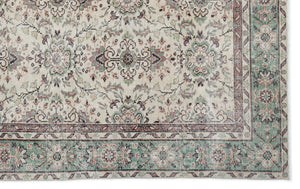 Naturel Over Dyed Vintage Rug 5'6'' x 8'9'' ft 167 x 266 cm