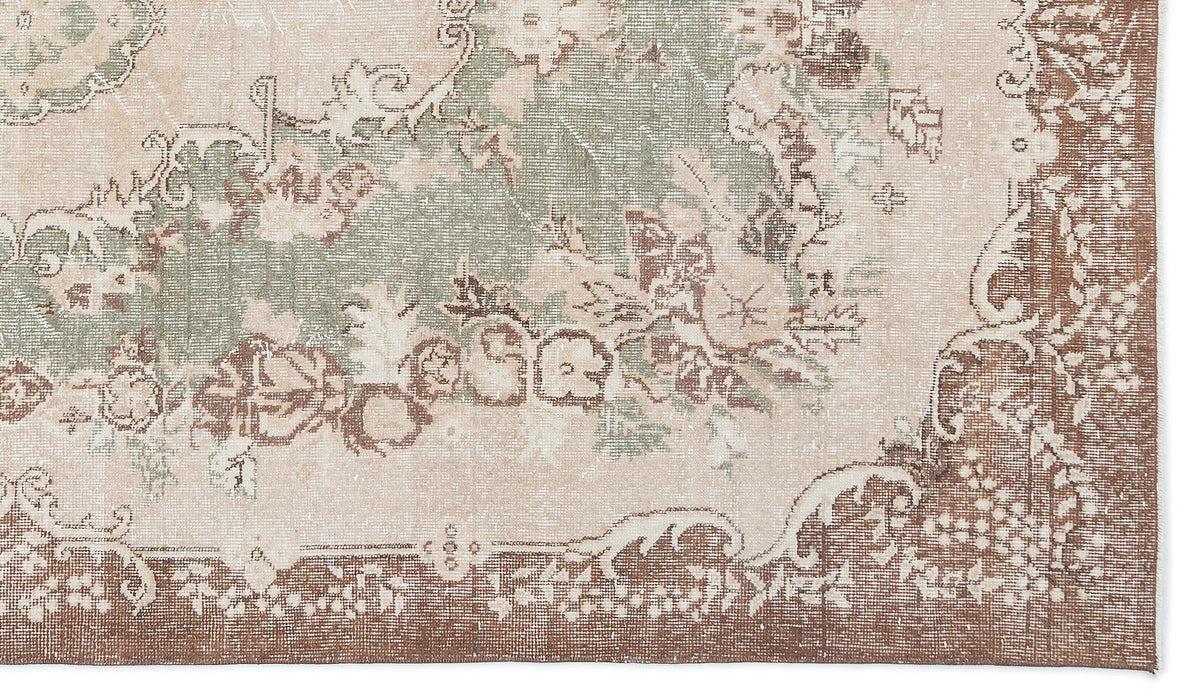 Retro Over Dyed Vintage Rug 5&#39;6&#39;&#39; x 9&#39;7&#39;&#39; ft 167 x 292 cm