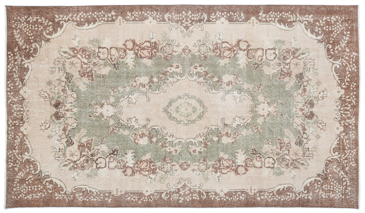 Retro Over Dyed Vintage Rug 5&#39;6&#39;&#39; x 9&#39;7&#39;&#39; ft 167 x 292 cm
