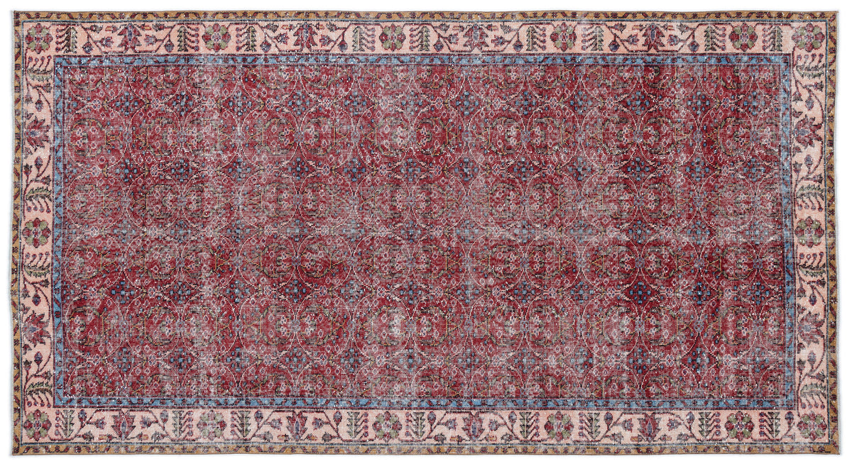 Naturel Over Dyed Vintage Rug 5&#39;2&#39;&#39; x 9&#39;7&#39;&#39; ft 157 x 291 cm