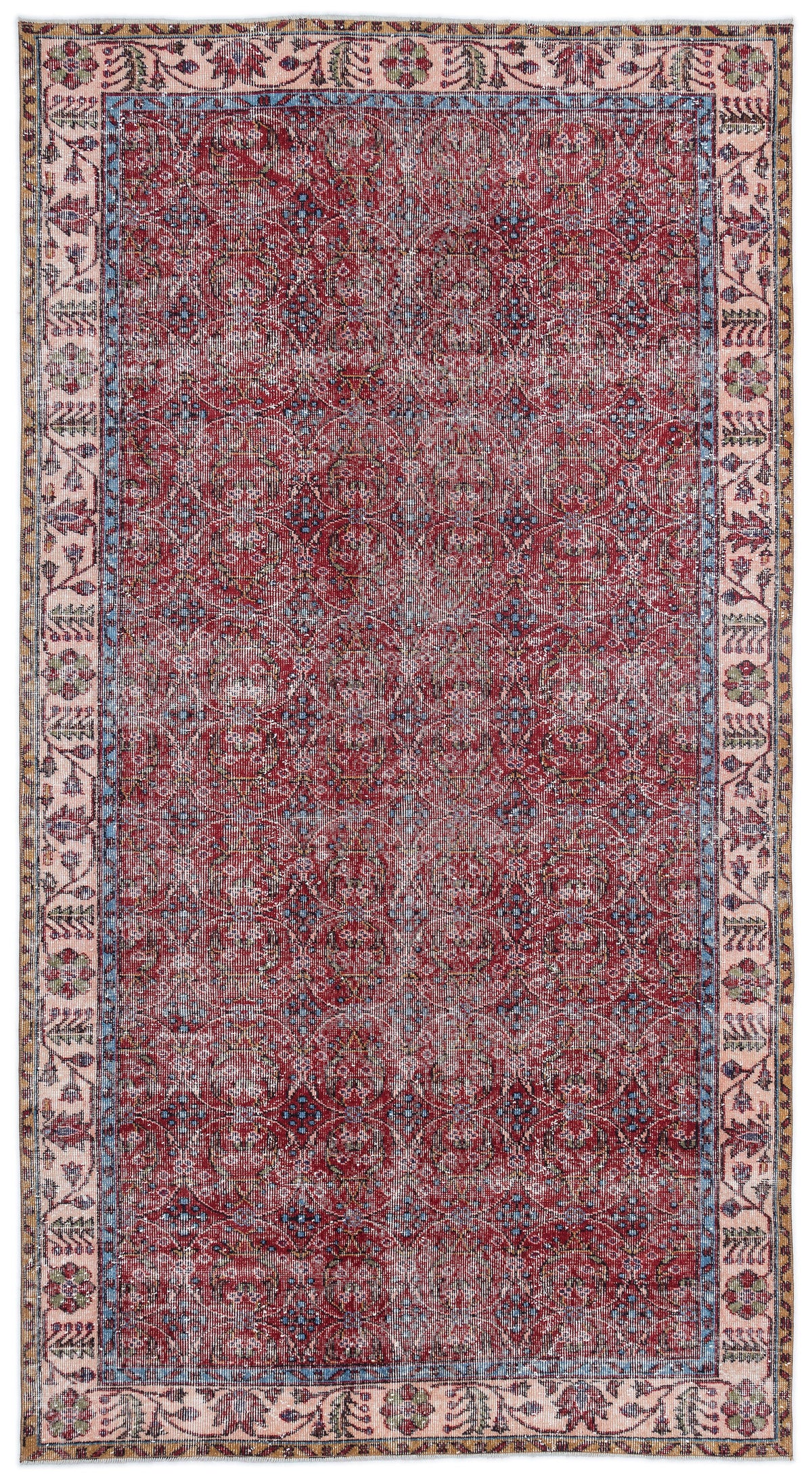 Naturel Over Dyed Vintage Rug 5&#39;2&#39;&#39; x 9&#39;7&#39;&#39; ft 157 x 291 cm