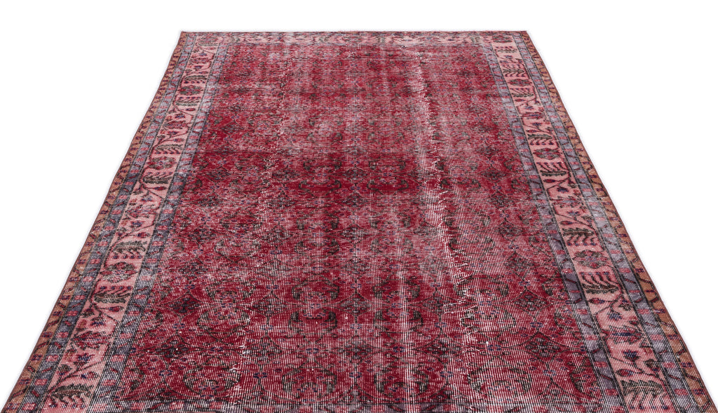 Naturel Over Dyed Vintage Rug 5'6'' x 9'3'' ft 167 x 281 cm