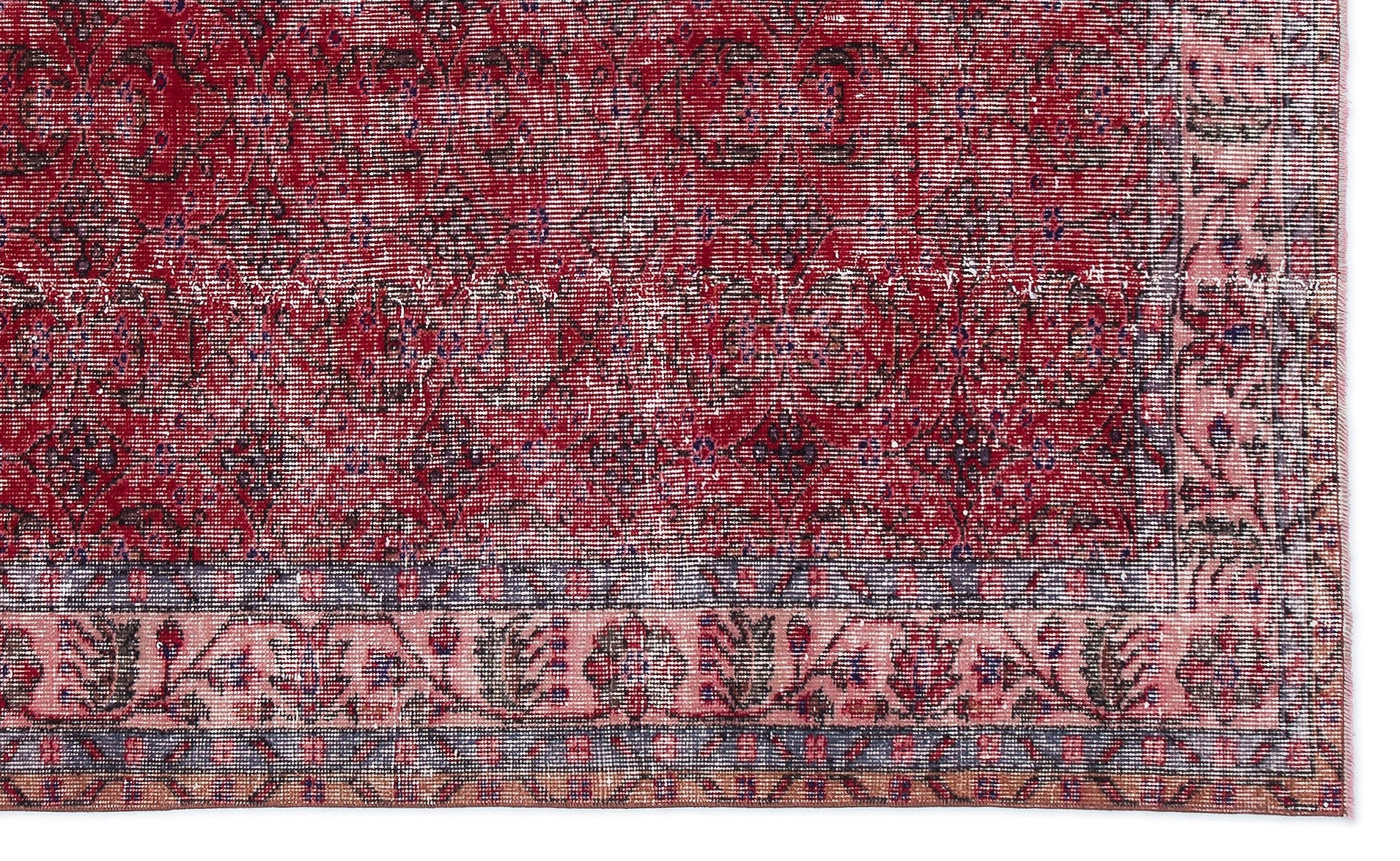 Naturel Over Dyed Vintage Rug 5'6'' x 9'3'' ft 167 x 281 cm