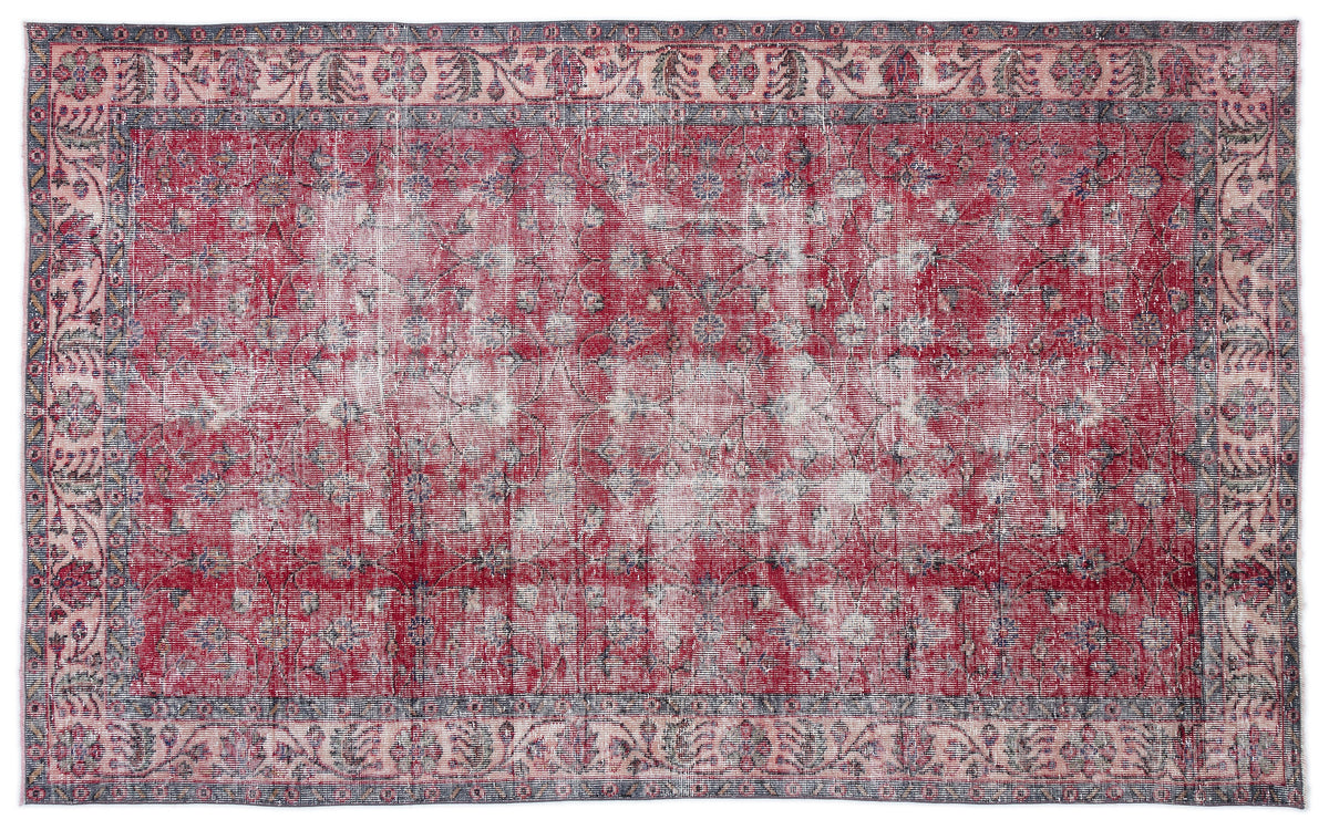 Naturel Over Dyed Vintage Rug 5&#39;4&#39;&#39; x 8&#39;10&#39;&#39; ft 162 x 270 cm