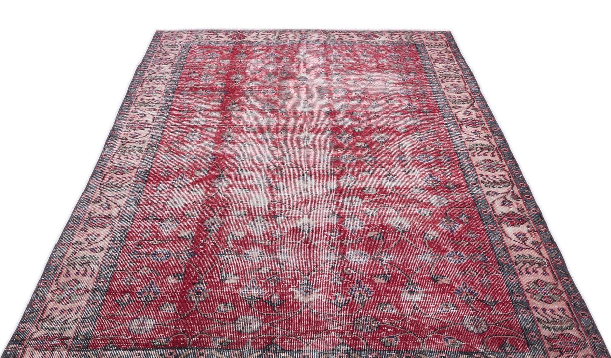 Naturel Over Dyed Vintage Rug 5&#39;4&#39;&#39; x 8&#39;10&#39;&#39; ft 162 x 270 cm