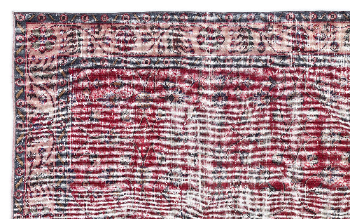 Naturel Over Dyed Vintage Rug 5&#39;4&#39;&#39; x 8&#39;10&#39;&#39; ft 162 x 270 cm