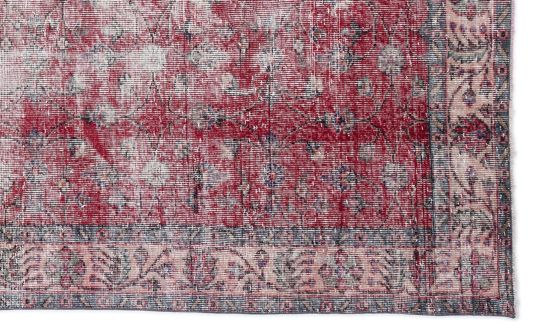 Naturel Over Dyed Vintage Rug 5'4'' x 8'10'' ft 162 x 270 cm
