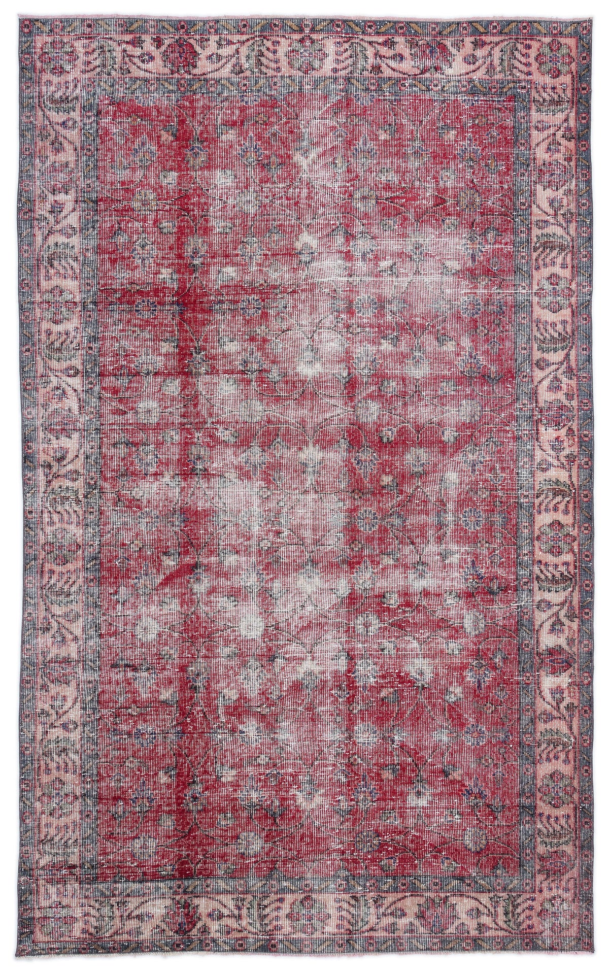 Naturel Over Dyed Vintage Rug 5&#39;4&#39;&#39; x 8&#39;10&#39;&#39; ft 162 x 270 cm