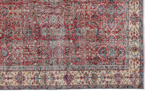 Naturel Over Dyed Vintage Rug 6'5'' x 10'6'' ft 195 x 320 cm