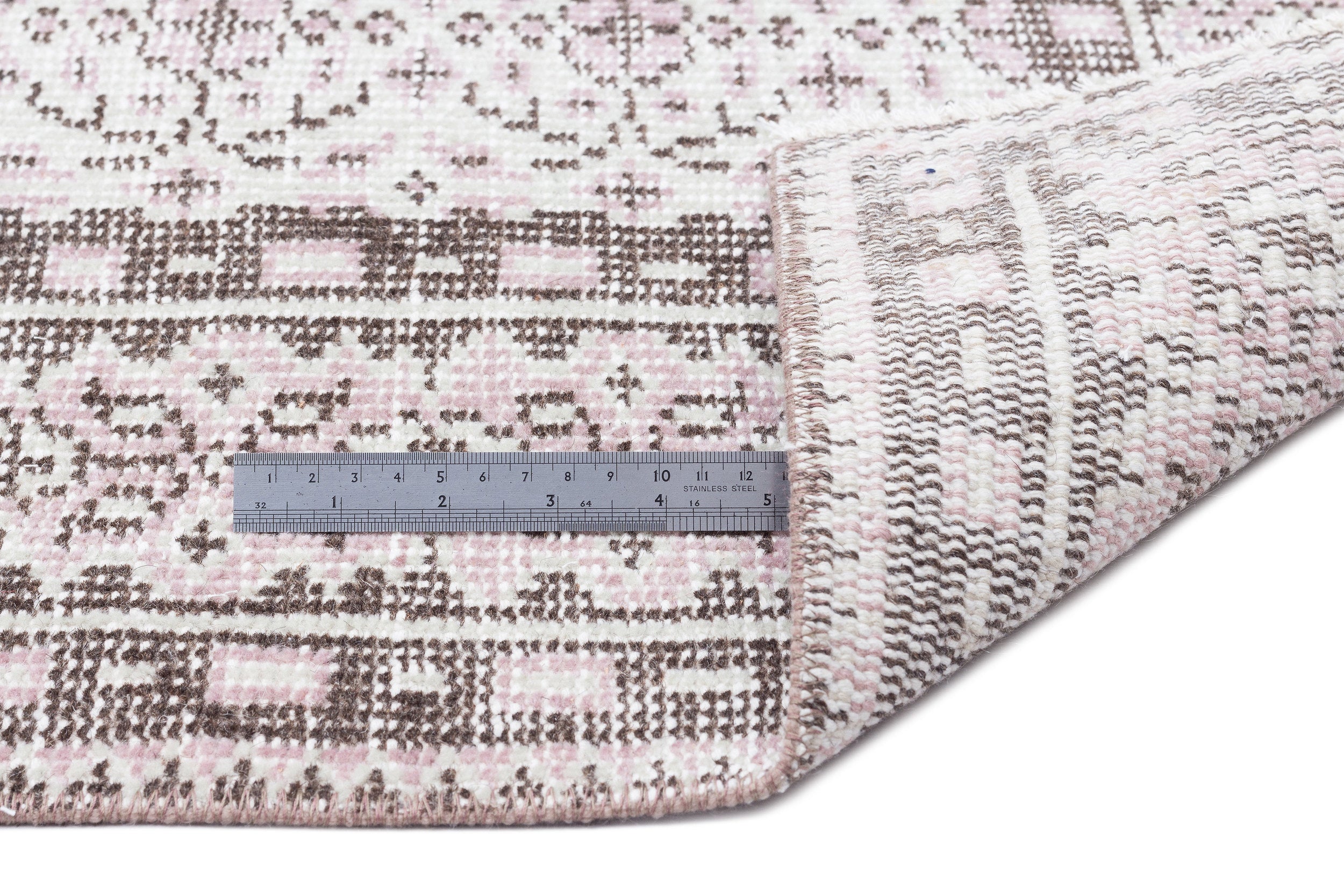 Naturel Over Dyed Vintage Rug 5'3'' x 8'11'' ft 160 x 273 cm