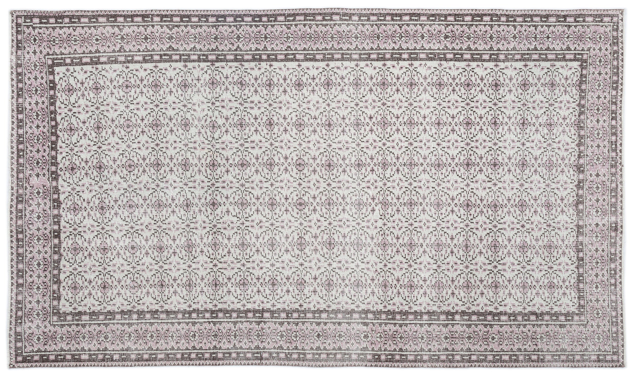 Naturel Over Dyed Vintage Rug 5'3'' x 8'11'' ft 160 x 273 cm