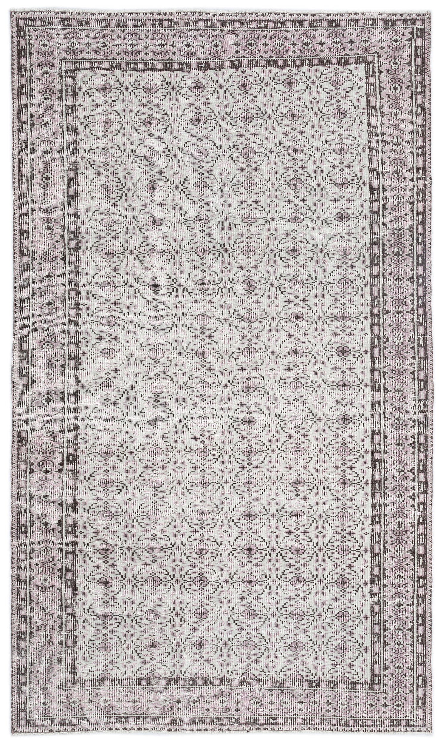Naturel Over Dyed Vintage Rug 5'3'' x 8'11'' ft 160 x 273 cm