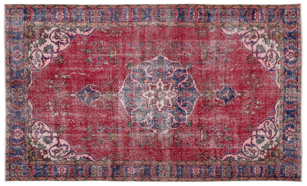 Naturel Over Dyed Vintage Rug 5&#39;5&#39;&#39; x 9&#39;2&#39;&#39; ft 165 x 280 cm