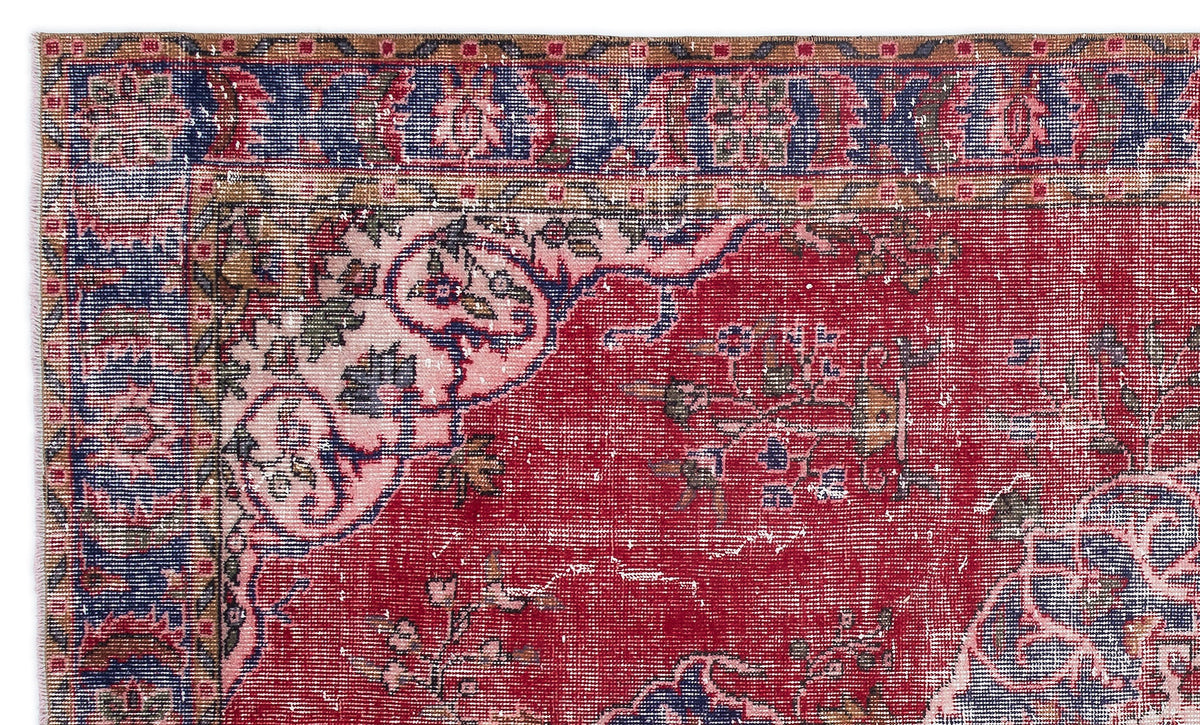 Naturel Over Dyed Vintage Rug 5&#39;5&#39;&#39; x 9&#39;2&#39;&#39; ft 165 x 280 cm