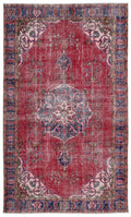 Naturel Over Dyed Vintage Rug 5'5'' x 9'2'' ft 165 x 280 cm